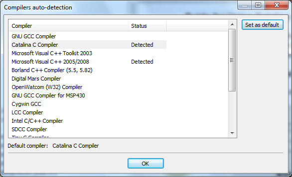 Catalina Compiler screenshot