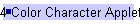 4-Color Character Applet